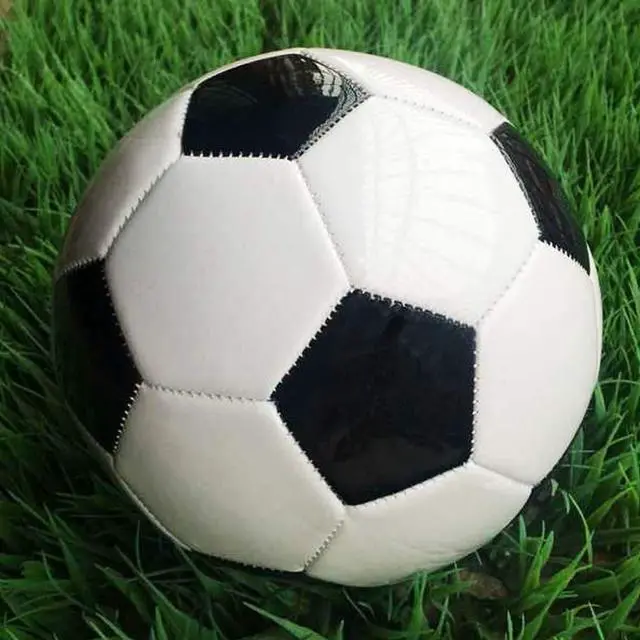 Alt view image 3 of 6 - Soccer Ball Small Size 2 Classic White Black Thicker PU Tight Weaved Suitable for Kids Toddler Boy Trainning Practice or Gift for 0-2 Years 5.9 inch Diameter