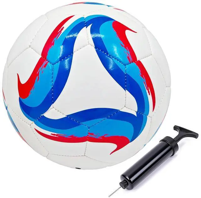 Main image of Soccer Ball Size 3,4,5 Kids Training Practice Boys Girls Balls Gift Wear-Resistant Leather Come with Pump School Coach Train Course