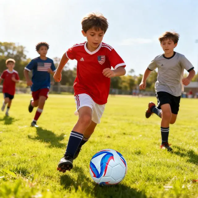 Alt view image 6 of 6 - Soccer Ball Size 3,4,5 Kids Training Practice Boys Girls Balls Gift Wear-Resistant Leather Come with Pump School Coach Train Course