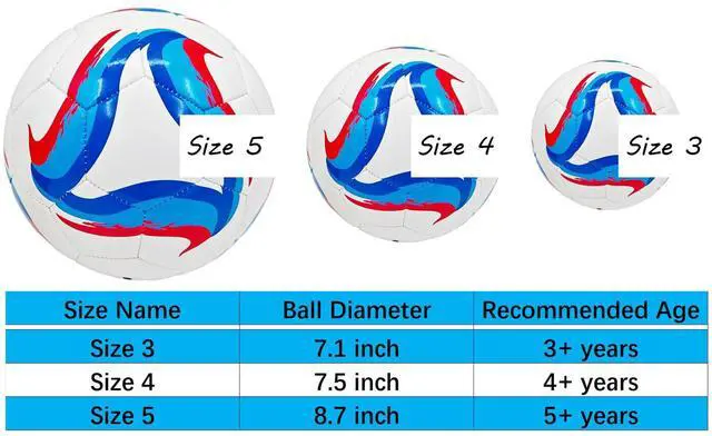 Alt view image 2 of 6 - Soccer Ball Size 3,4,5 Kids Training Practice Boys Girls Balls Gift Wear-Resistant Leather Come with Pump School Coach Train Course