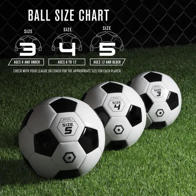 Alt view image 6 of 6 - Classic Soccer Ball - Size 3 - with Premium Pump