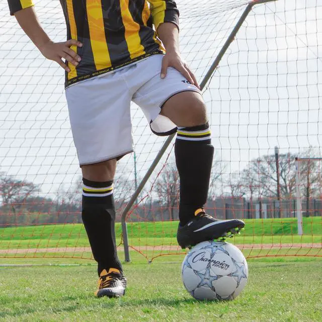 Alt view image 4 of 6 - Viper Soccer Ball, Size 5 Soft Touch TPU Cover, Airlock Bladder Ages 12 & Up Blue/Black/White