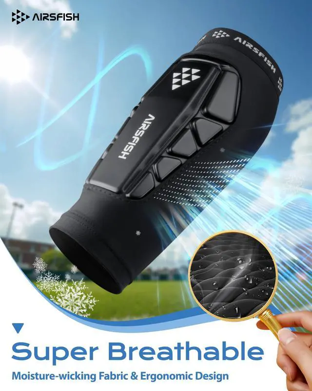 Alt view image 6 of 7 - Soccer Shin Guards Kids Youth, Ski Shin Protector for Boys Girls Men Women, Shin Pads Defender, Lightweight Calf Protective Gear, Breathable Canilleras de Futbol para Niños
