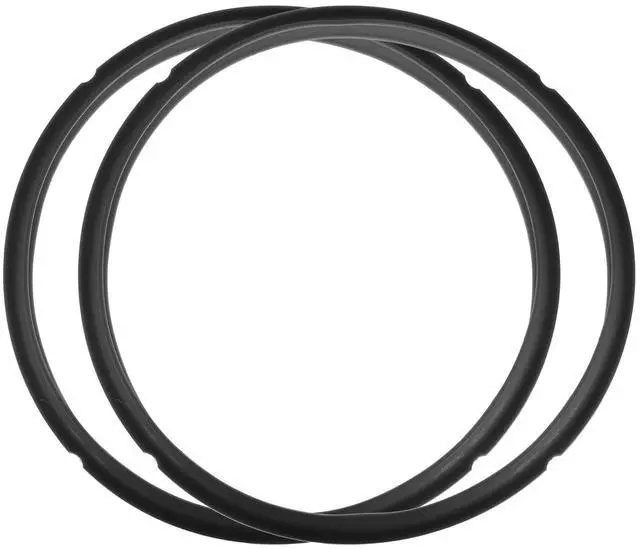 Main image of 2 Pcs Silicone Sealing Ring for Pressure Pot 8QT, Pressure Pot Inner Gasket Seal Rings Pressure Cooker Replacement Part, Black