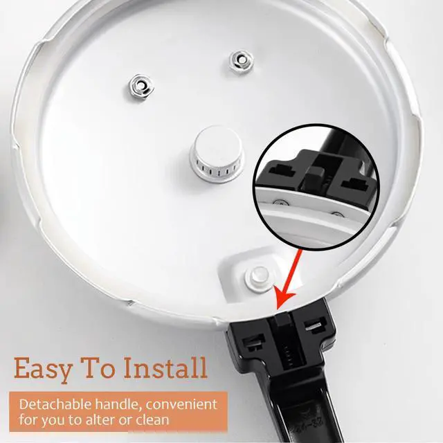 Alt view image 5 of 7 - Pressure Cooker Handle Universal, Anti-Scalding Plastic Replacement Handles for Pressure Cooker Lid and Body, Black, Kitchen Accessories for Safe Cooking