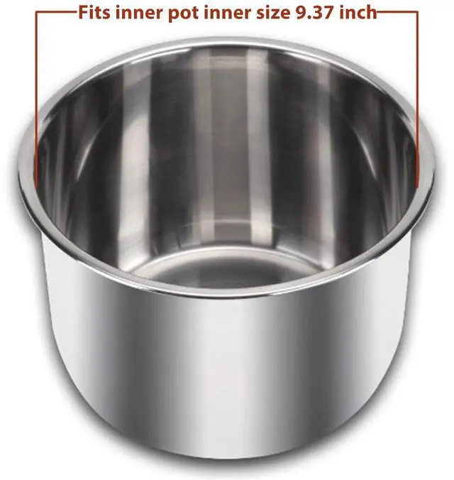 Alt view image 7 of 7 - 9.1 Inch Tempered Glass Lid for Instant Pot 5/6 Quart, Universal Pot Cover for Electric Pressure Cooker with Heat-resistant Handle Knob