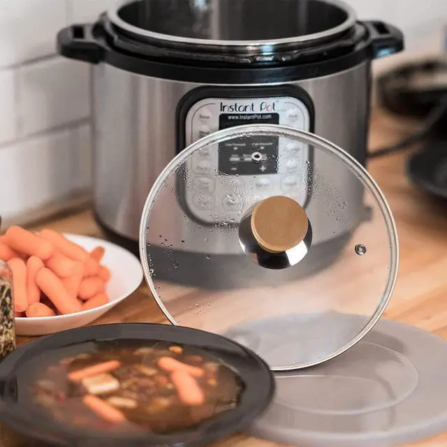 Alt view image 5 of 7 - Tempered Glass Lid & Silicone Cover for Instant Pot 6 Quart - Set of 4 Accessories