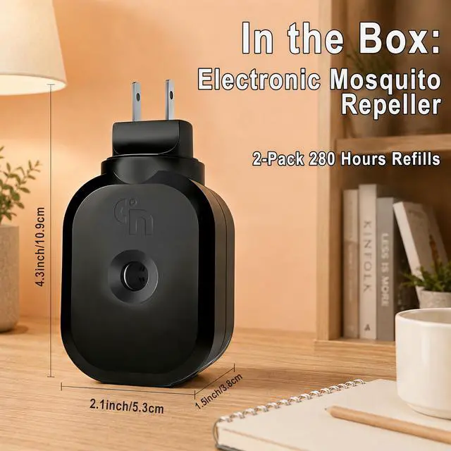 Alt view image 7 of 7 - Indoor Mosquito Repellent Device, Electric Plug in Mosquito Repellent Indoor Home Use, Mosquito Repeller for Bedroom Living Room Office Kitchen Hotel