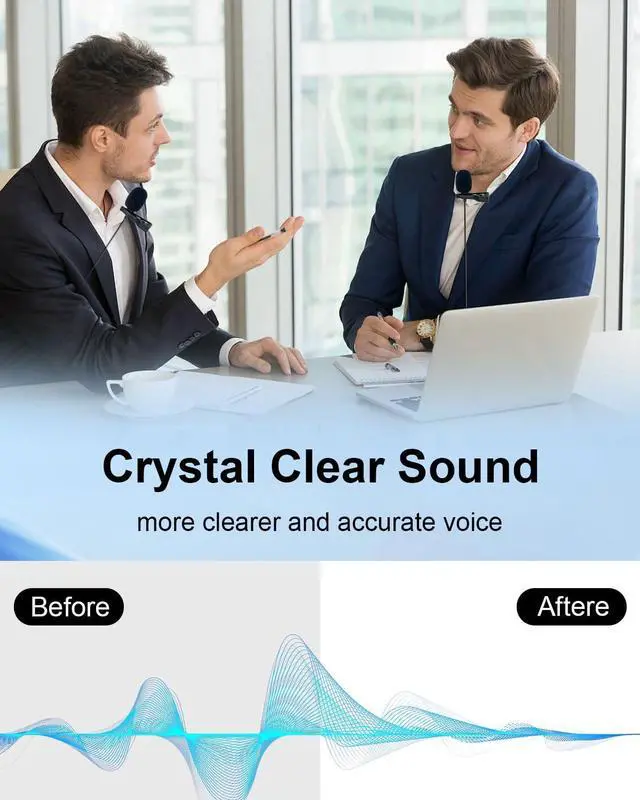 Alt view image 4 of 7 - USB Lavalier Microphone for Computer, Omnidirectional Condenser USB-A Computer Microphone for Laptop, PC and Mac, Perfect Podcasting, Gaming, Streaming and Desktop Mic, 2M Cable