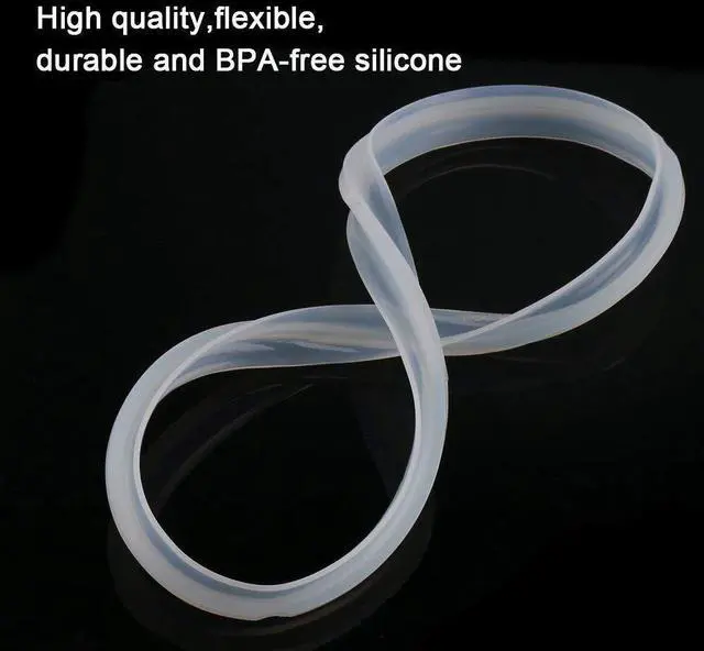 Alt view image 3 of 4 - Power Pressure Cooker Sealing Ring Clear Color Multi-Cooker Rubber Gaskets for Many 5 Liter 6 Liter 5 Quart and 6 Quart Models, Set of 2