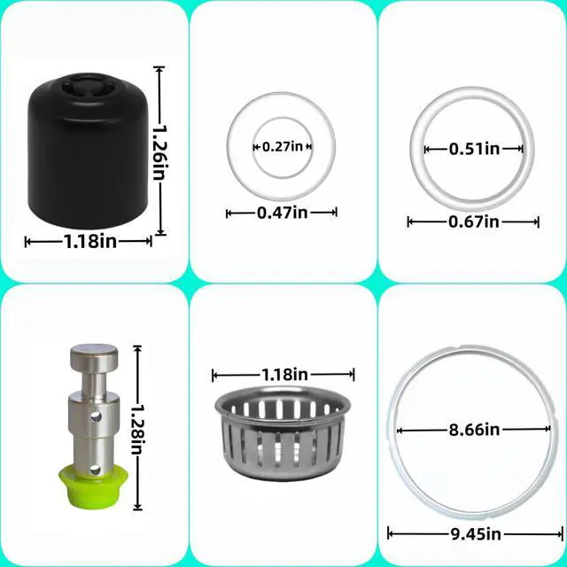 Alt view image 6 of 7 - Lid Replacement Parts for Instant Pot Duo Nova 60, Ultra 60, Duo60-the Latest Version and Duo Plus 60-the Latest Version, 6 Qt Pressure Cooker Accessories