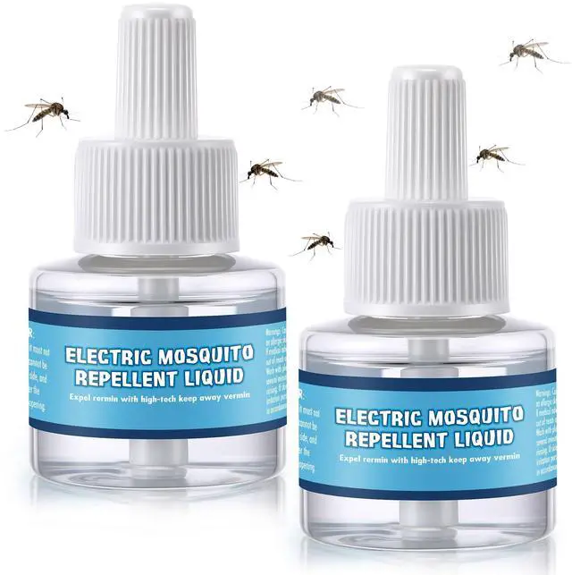Main image of 2 Pack Mosquito Repellent Refills, 480 Hours Long Lasting Electric Mosquito Repellent Liquid, 20ft Protection Zone, DEET Free, Indoor Outdoor Use, No Spray No Flame for Home Patio Camping
