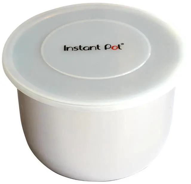 Alt view image 2 of 2 - Silicone Lid, 9.8-In, 5-Qt & 6-Qt Pot Lid, From the Makers of Instant Pot, Reusable Silicone Lid for Bowl and Food Cover, Microwave Cover for Food, Transparent White