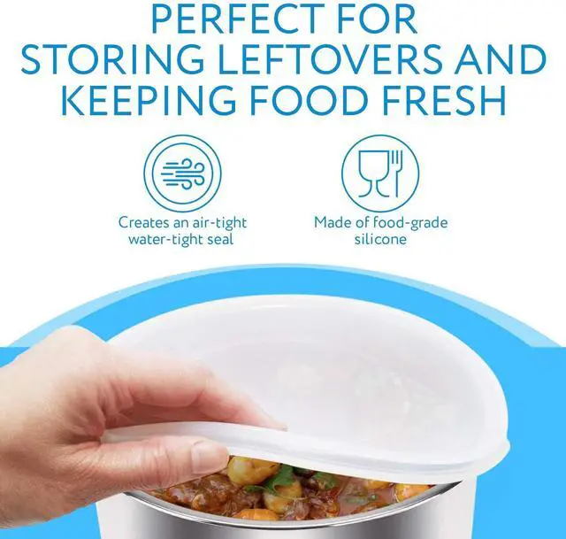 Alt view image 2 of 4 - 6 Quart Silicone Inner Pot Lid Compatible with Instant Pot DUO60/LUX60/Smart60 Pressure Cooker Cover - Clear, Retains Steam - Dishwasher & Freezer Safe Silicone Lid
