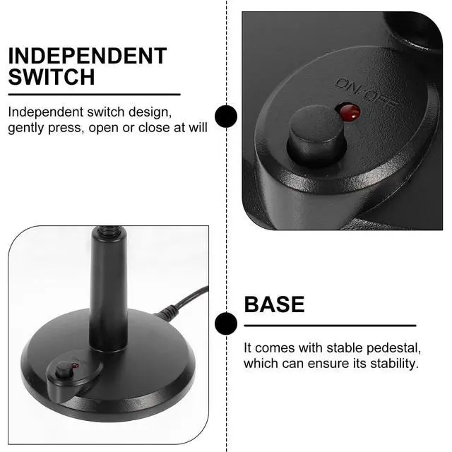 Alt view image 6 of 7 - USB Microphone with Adjustable Angle and Stable Pedestal Desktop Microphone for Game Voice Chat Streaming Podcasting Plug & Play Computer Accessory