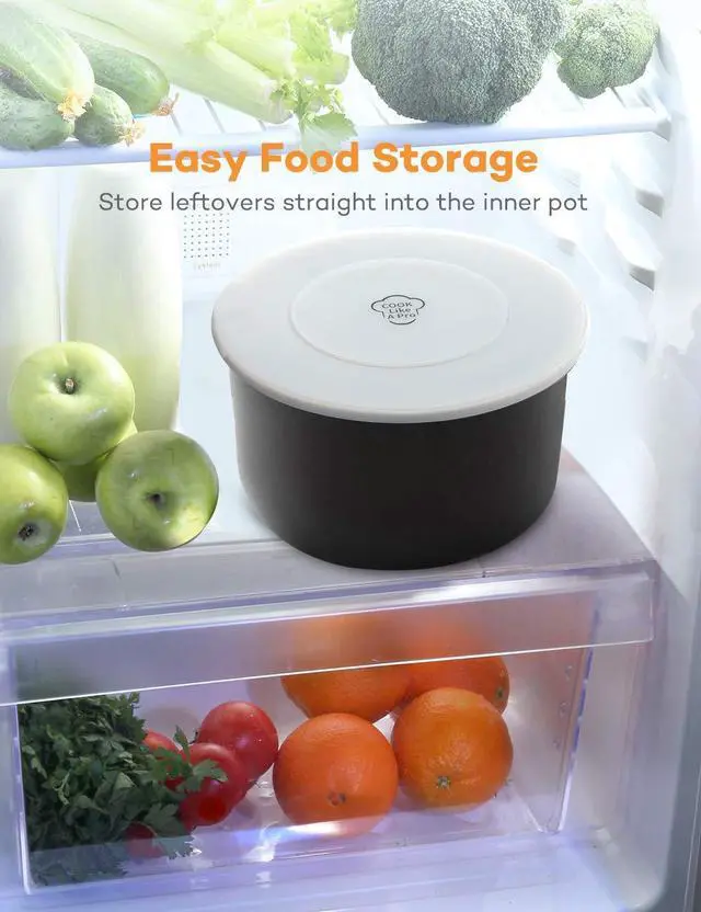 Alt view image 2 of 7 - Silicone Lid Inner Pot Cover Accessories Compatible with Ninja Foodi Pressure Cooker and Air Fryer 5 Quart 6.5 Quart and 8 Quart, Clear