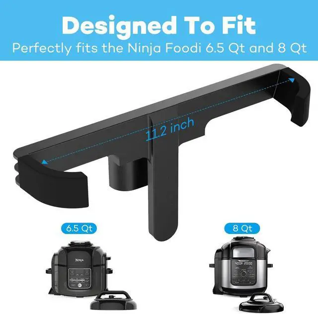 Alt view image 6 of 7 - Lid Holder Lid Stand Accessories Compatible with Ninja Foodi Pressure Cooker and Air Fryer 6.5 Quart and 8 Quart (Patent Design)