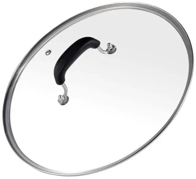 Main image of Glass Lid for Pots and Pans, 12-1/2 Inch (11-3/4 Inch Inner Diameter) Tempered Glass Top with a Steam Hole, Frying Pan Cover