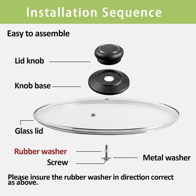 Alt view image 4 of 7 - Glass Lid for Instant Pot 6 QT, 9.1 Inch Pressure Cooker Replacement Accessories, Heat-resistant Handle, Clear