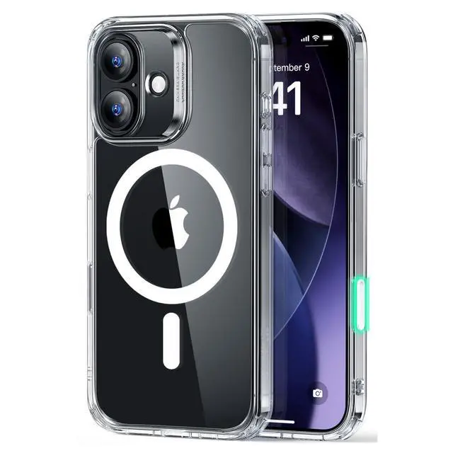 Alt view image 4 of 7 - for iPhone 17 Case, Camera Control Cover, Compatible with MagSafe, Shockproof Military-Grade Protection, Magnetic Phone Case for iPhone 17, Classic Hybrid Case, Clear