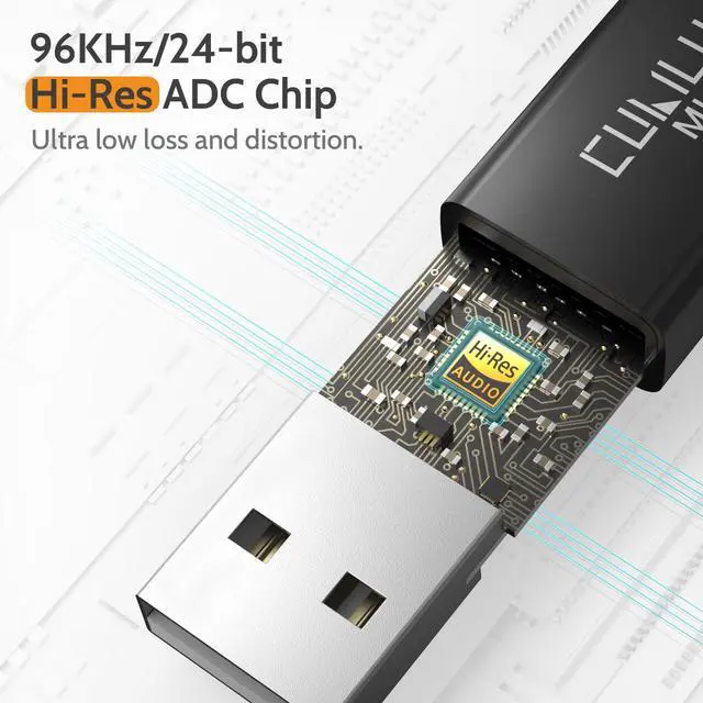 Alt view image 5 of 6 - USB Microphone for Laptop, Plug-and-Play Unidirectional USB A Lavalier MIC, Mini Clip-On Lapel Microphone for Computer, PC, Dictation, Zoom, Skype, Recording - 4 Feet