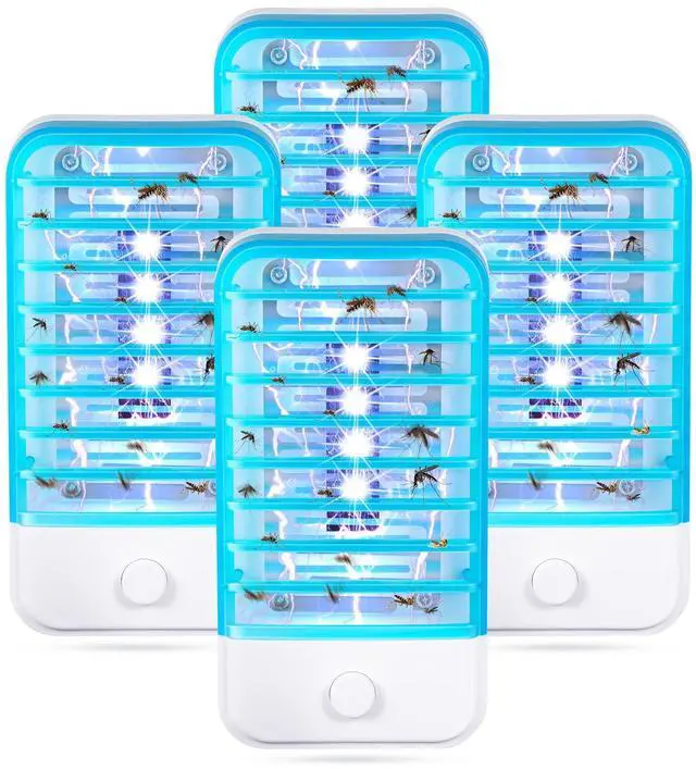 Main image of 4Pack Bug Zapper Indoor Plug in Mosquito Zapper Indoor,Baby Safe Mosquito Killer for Nursery&Bedroom,Fruit Fly Zapper Insect Killer with 365nm Blue Light,Plug in Gnat Killer for Kitchen&Indoor Plant