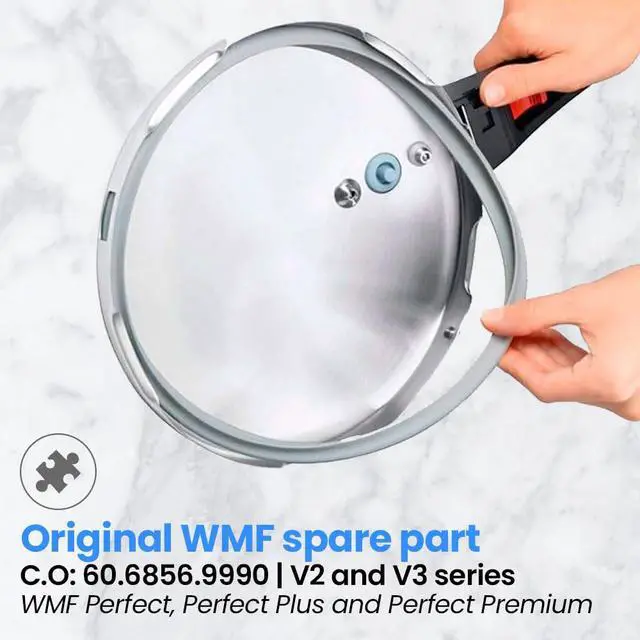 Alt view image 6 of 7 - Replacement WMF Perfect Pot Rubber Gasket 60.6856.9990 Compatible with WMF Perfect Plus and Perfect Pot Lid, Silicone, for 8.66" Diameter Pots
