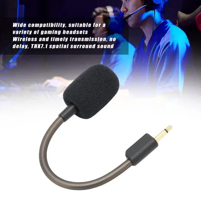 Alt view image 2 of 7 - Microphone for BlackShark V2, Gaming Headset 3.5mm Detachable Game Mic, Noise Cancelling, THX7.1 Surround Sound, PC, X&S
