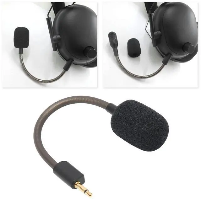 Alt view image 4 of 7 - Microphone for BlackShark V2, Gaming Headset 3.5mm Detachable Game Mic, Noise Cancelling, THX7.1 Surround Sound, PC, X&S