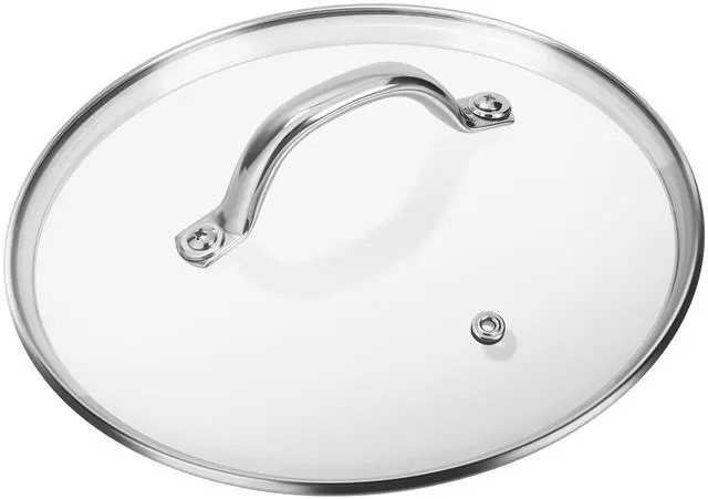 Main image of 9.1 InchTempered Glass Lid Replacement for Instant Pot 6 Quart, Electric Pressure Cooker Pot Lid Accessories, Slow Crock Cooking Pot Lid Mit Stainless Steel Handle and Rim