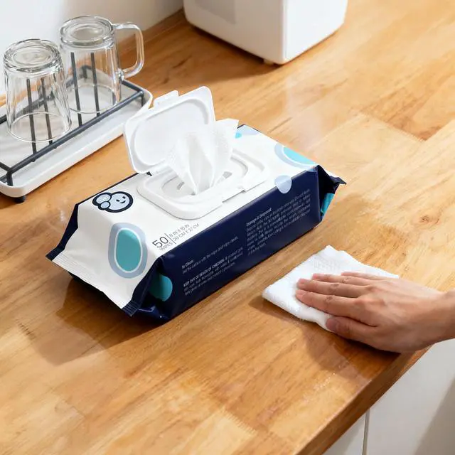 Alt view image 2 of 7 - WPE1003A Reusable Heavy Duty Kitchen Wipes, Strong & Durable Multi-Surface Cleaning Cloths for Counters, Stovetops & Grease, Streak-Free & Unscented, 50 Count, 8" x 10"