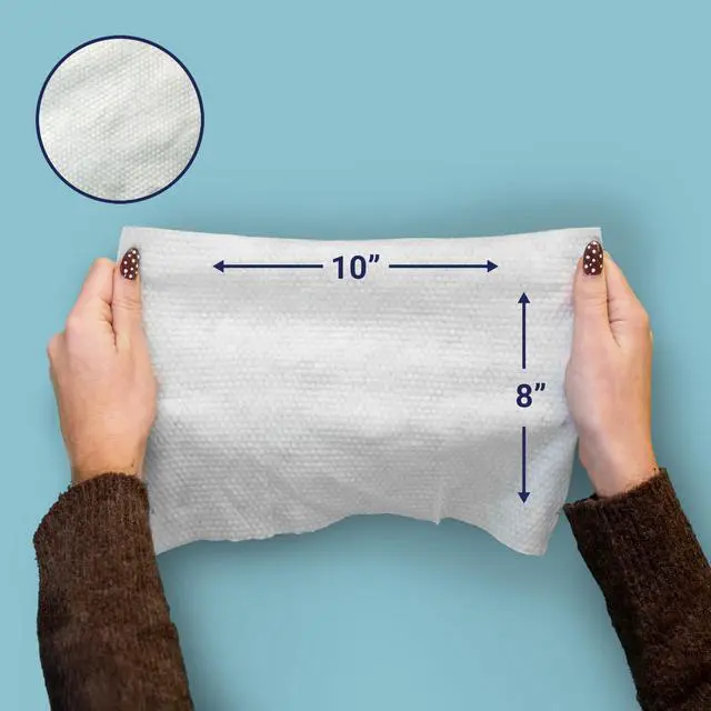 Alt view image 3 of 7 - WPE1003A Reusable Heavy Duty Kitchen Wipes, Strong & Durable Multi-Surface Cleaning Cloths for Counters, Stovetops & Grease, Streak-Free & Unscented, 50 Count, 8" x 10"