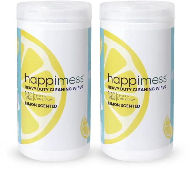 Main image of WPE1002A-2SET All-Purpose Cleaning Wipes, Heavy Duty Multi-Surface Household Wipes for Kitchen and Bathroom, Fresh Lemon Scent, 100 Count, Pack of 2