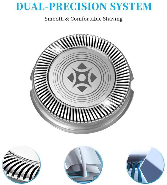 Alt view image 6 of 6 - SH30 Replacement Heads Compatible with Shavers Series 3000 2000 1000 S738 S1560 Click and Style Shaver,SH30 Replacement Double Blades for Series 3000 Replacement Blades,6pcs.