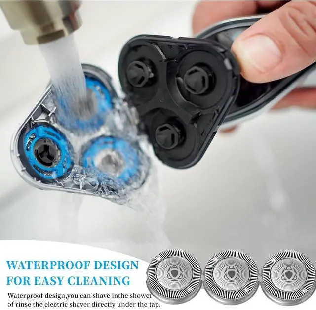 Alt view image 4 of 6 - SH30 Replacement Heads Compatible with Shavers Series 3000 2000 1000 S738 S1560 Click and Style Shaver,SH30 Replacement Double Blades for Series 3000 Replacement Blades,6pcs.