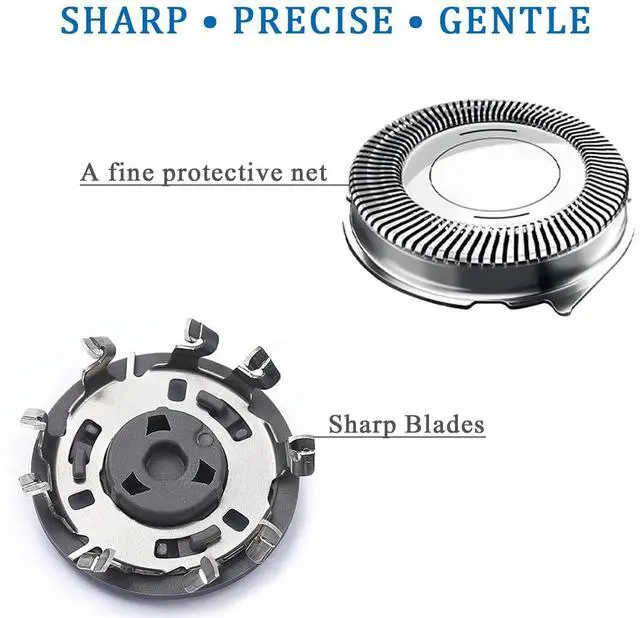 Alt view image 2 of 3 - SH30 Replacement Heads Compatible with Shaver Series 3000, 2000, 1000 and S500, S5000 Rounded, SH30 ComfortCut Shaving Heads Powerful Performance, Self-Sharpening, 6 Pieces