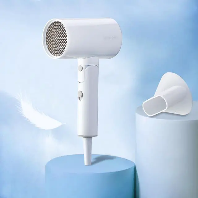 Alt view image 6 of 6 - Hair Dryer, 1600W Small Foldable Hair Blow Dryer, Fast Drying Travel Hair Dryer, White