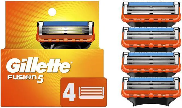Main image of Fusion5 Razor Refills for Men, 4 Razor Blade Refills