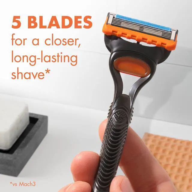 Alt view image 4 of 7 - Fusion5 Razor Refills for Men, 4 Razor Blade Refills