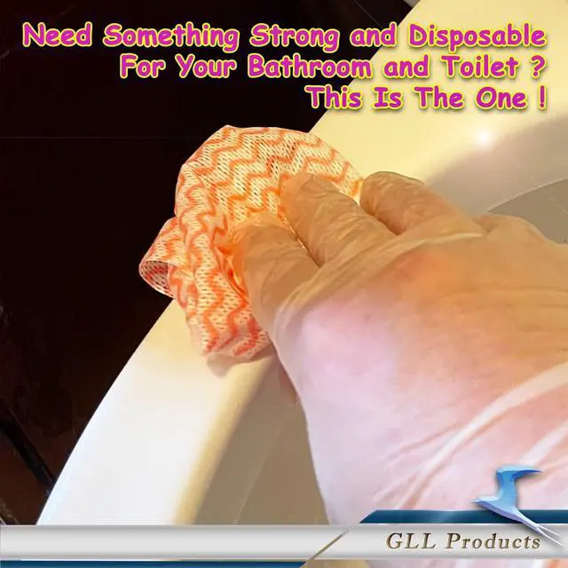 Alt view image 6 of 6 - Disposable Cleaning Cloths Wipe Roll, Dish Wash Cloths, Cleaning Washcloth Towel for Kitchen Bathroom Furniture and Car, One-Hand Tearing (Pack of 3-Rolls, 150-Sheets Total)