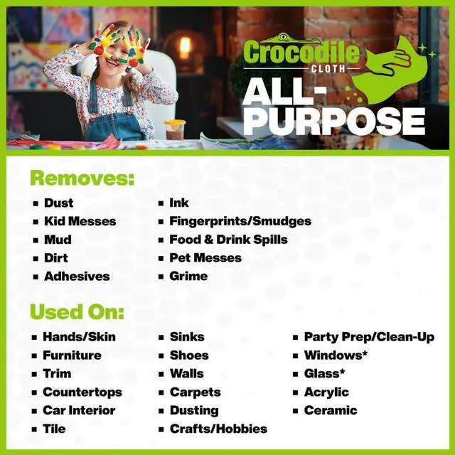 Alt view image 3 of 6 - All-Purpose Cleaning Wipes 80 Count, 15"x10" Extra Large Plant-Based Disposable Cloths Moist, Absorbent, Safe on Skin, Multi-Surface Use