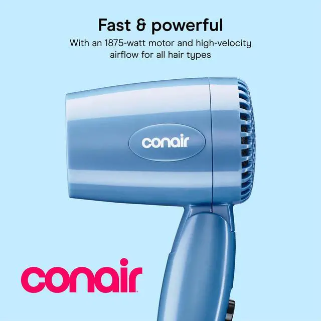Alt view image 2 of 7 - Compact Travel Dual Voltage Hair Dryer