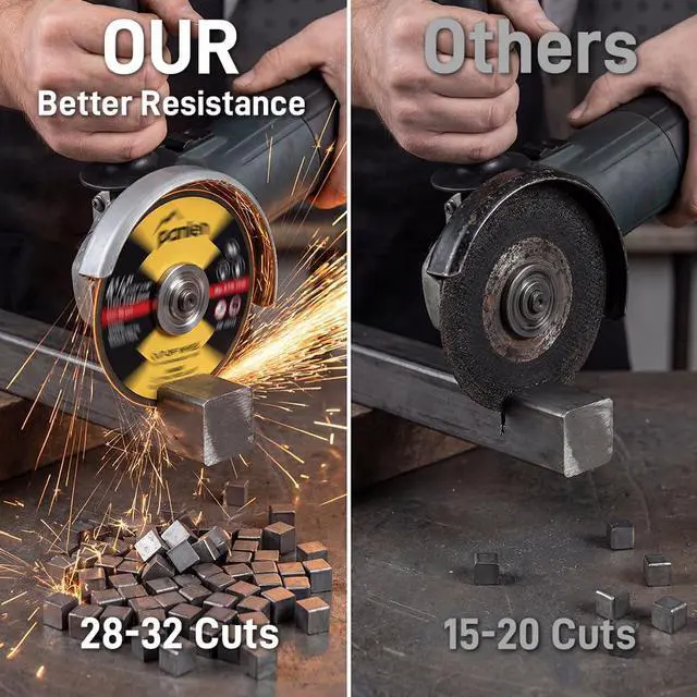 Alt view image 3 of 7 - 50 Pack Cut Off Wheels 4 1/2 inch Thin Metal & Stainless Steel Cutting Wheel, Professional Fast Cutting Disc for Angle Grinder