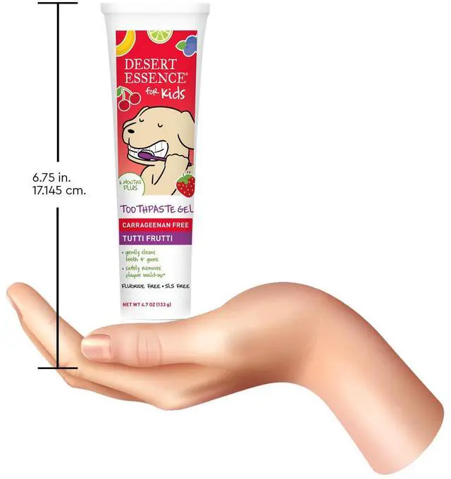 Alt view image 4 of 4 - Fluoride-Free Toothpaste Gel for Kids - Tutti Frutti Flavor - Safe for Toddlers and Babies - Gluten-Free, SLS-Free, Non-Fluoride - Safe to Swallow with Xylitol and Aloe, 4.7oz