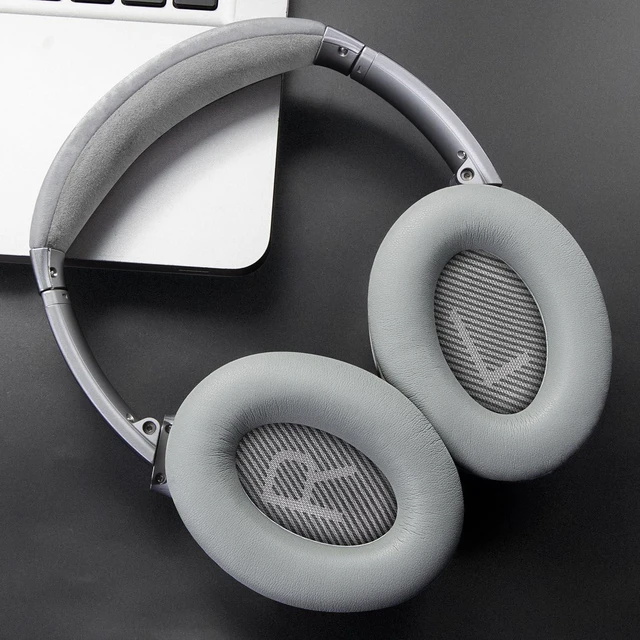 Alt view image 2 of 7 - Earpads for Bose QC35, QC35 ii, QC45 - Silver