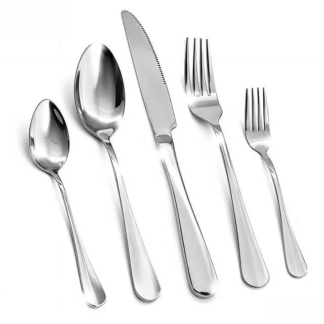 Main image of 20 Piece Silverware Set,for Home,Kitchen,Restaurant.Flatware Set,Stainless Steel Cutlery Utensil Set include Forks,Knives,Spoons