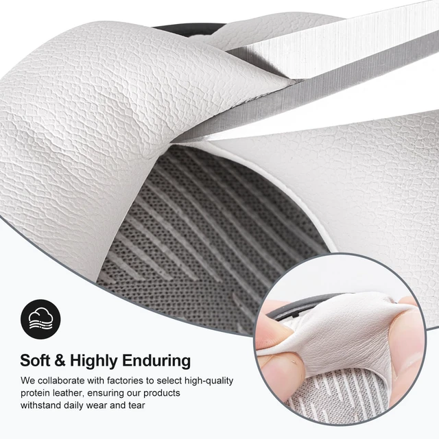 Alt view image 4 of 7 - Replacement Ear-Pads Cushions for Bose QuietComfort-35 (QC-35) and QuietComfort-35 II (QC-35 II) Over-Ear Headphones (White)