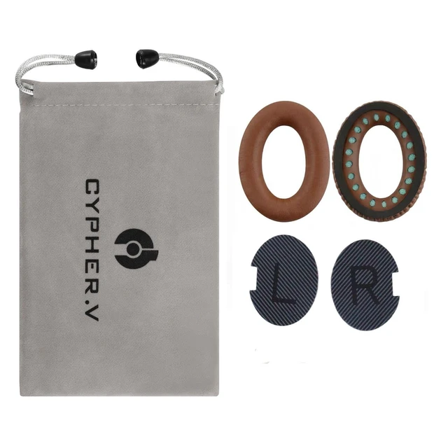 Alt view image 5 of 6 - Headphones Replacement Ear Pads Cover, EarPads Cushion for Bose Quietcomfort QC15 QC25 QC35 35 ii -1 Pair (Brown)