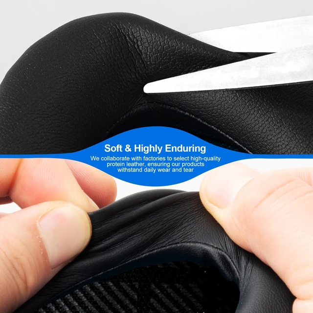 Alt view image 4 of 7 - Replacement Ear-Pads Cushions for Bose QuietComfort QC-35 QC-35-ii QC-25 QC-15 QC-2 Headphone, Ae2/Ae2i/Ae2W SoundLink SoundTrue Around-Ear, with Soft Protein Leather, Added Thickness