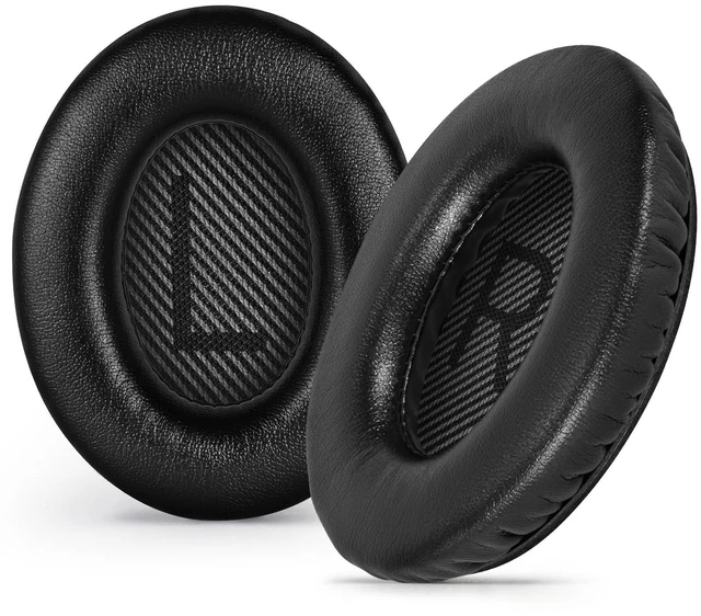 Main image of Replacement Ear Pads for Bose QuietComfort QC 35 (ii) 25 15 2 Headphones, Tear-Proof Earpads Cushion for QC35 (ii) QC25 QC15 QC2 SoundTrue/SoundLink AE2/AE2i/AE2w Around-Ear Headphones (Black)